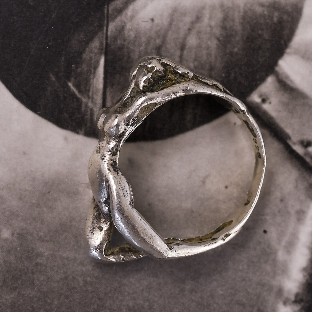 Art Deco Naked Woman Ring