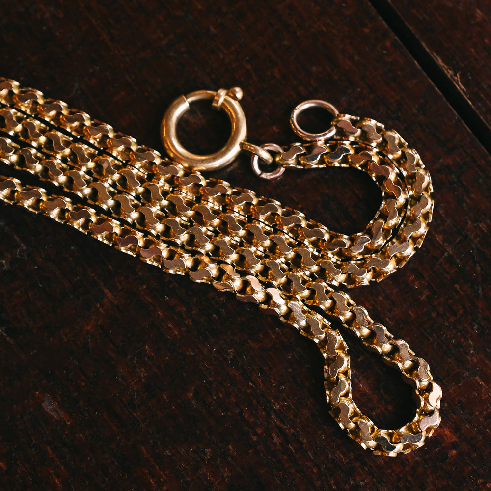 Victorian Fancy S-Link Chain Necklace