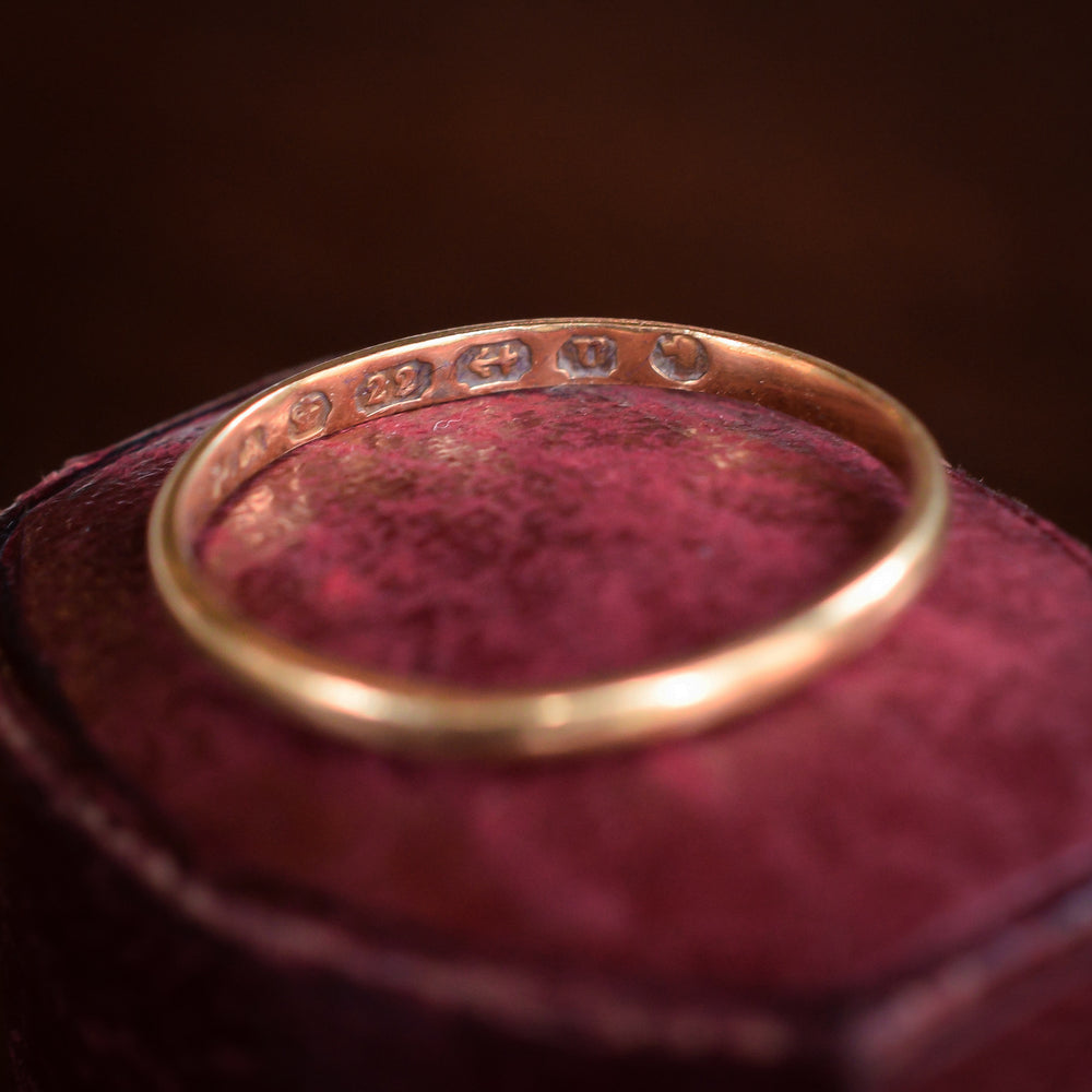 Mid-Victorian 22k Gold Wedding Band