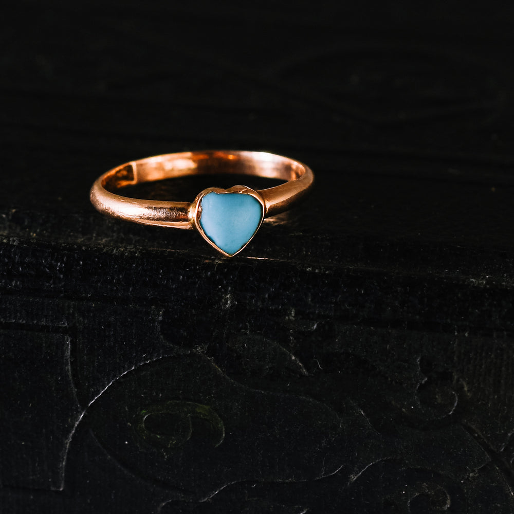 Victorian Turquoise Heart Ring