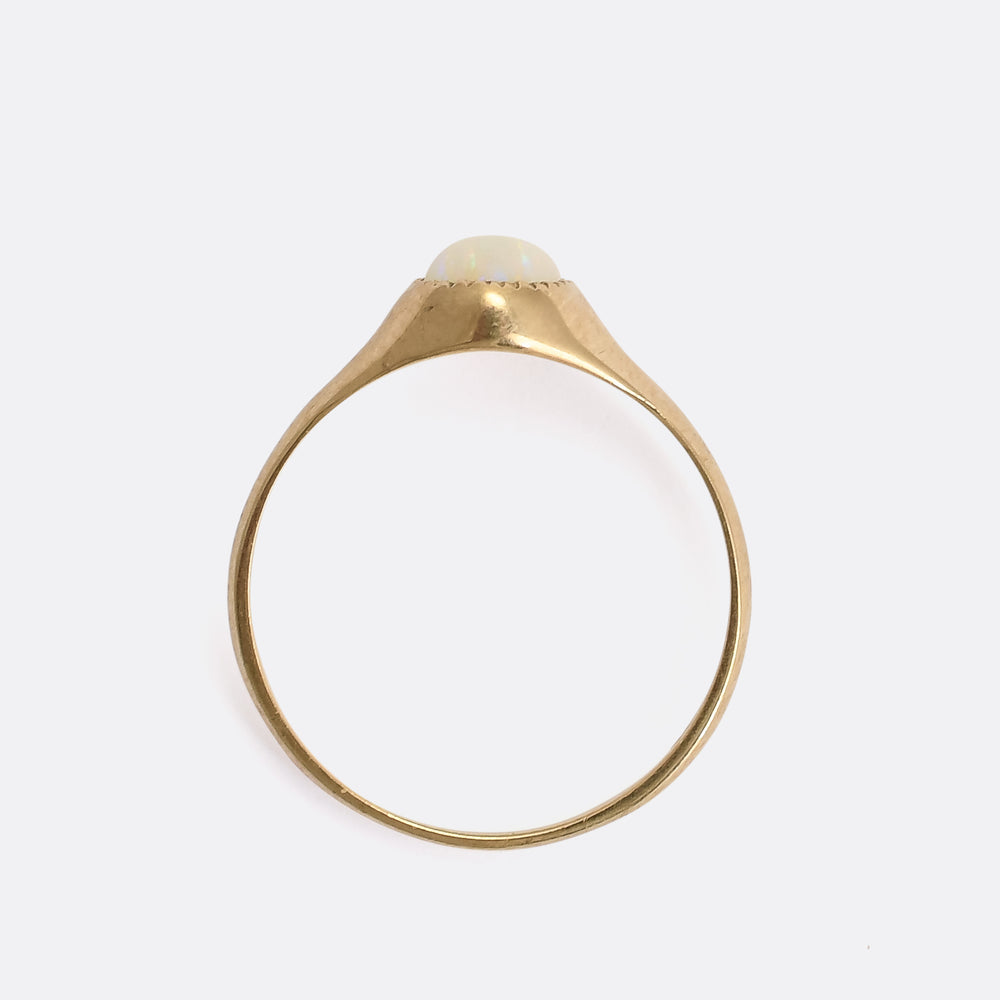 Vintage Opal Solitaire Ring