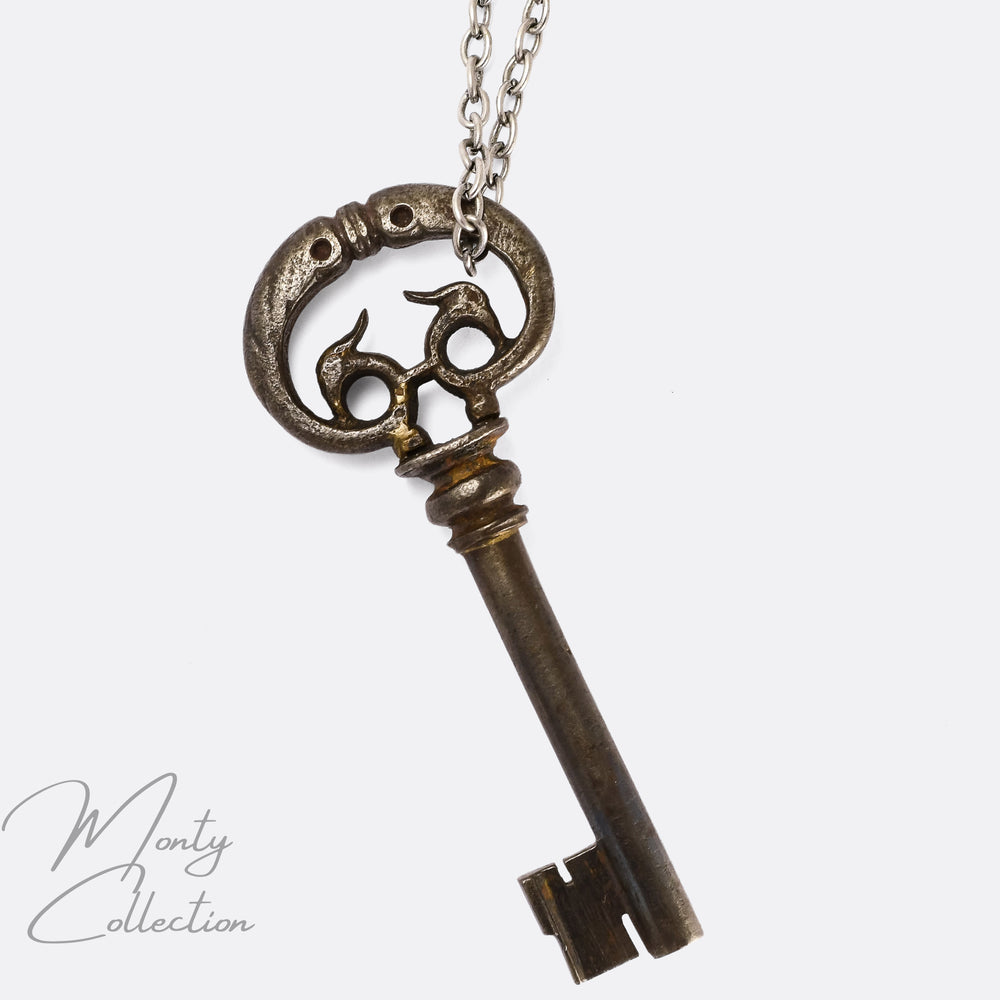 17th Century Dolphins Kissing Key Pendant