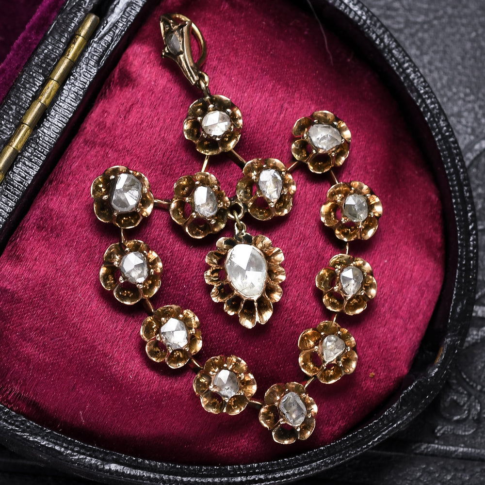 19th Century Dutch Diamond Heart Pendant