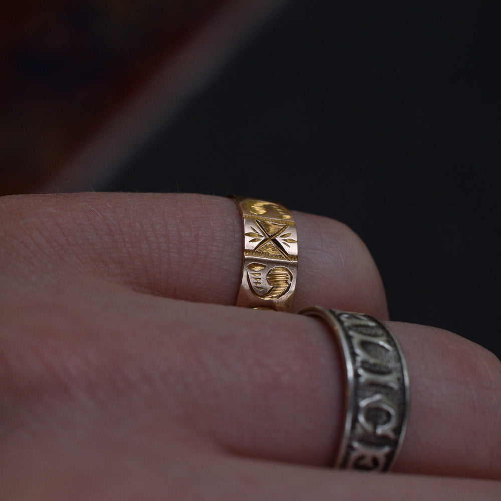 Victorian Chased Gold Cigar Band