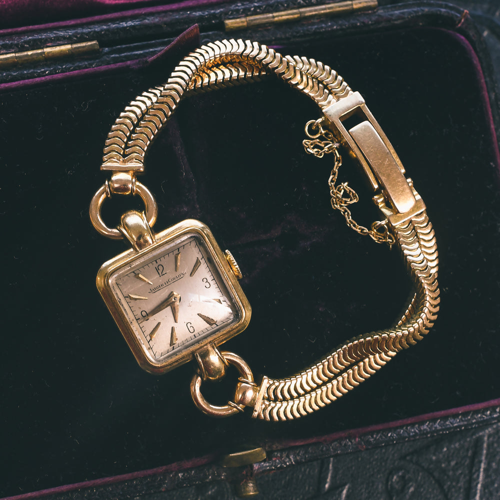 1970s Jaeger LeCoultre 18k Gold Ladies Wristwatch