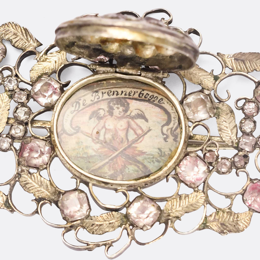 18th Century Norwegian They Both Burn Brooch