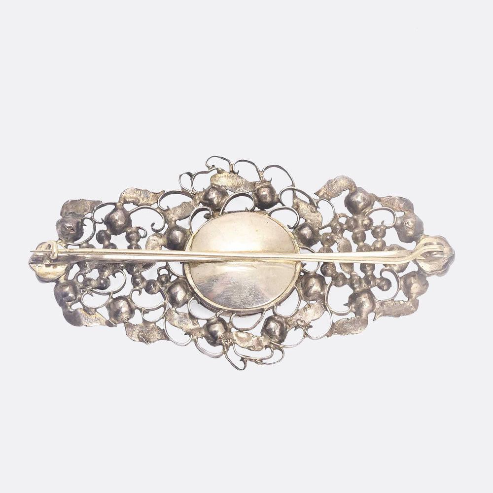 18th Century Norwegian They Both Burn Brooch