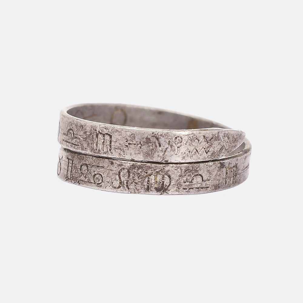 18th Century Zodiac Snake Betrothal Ring