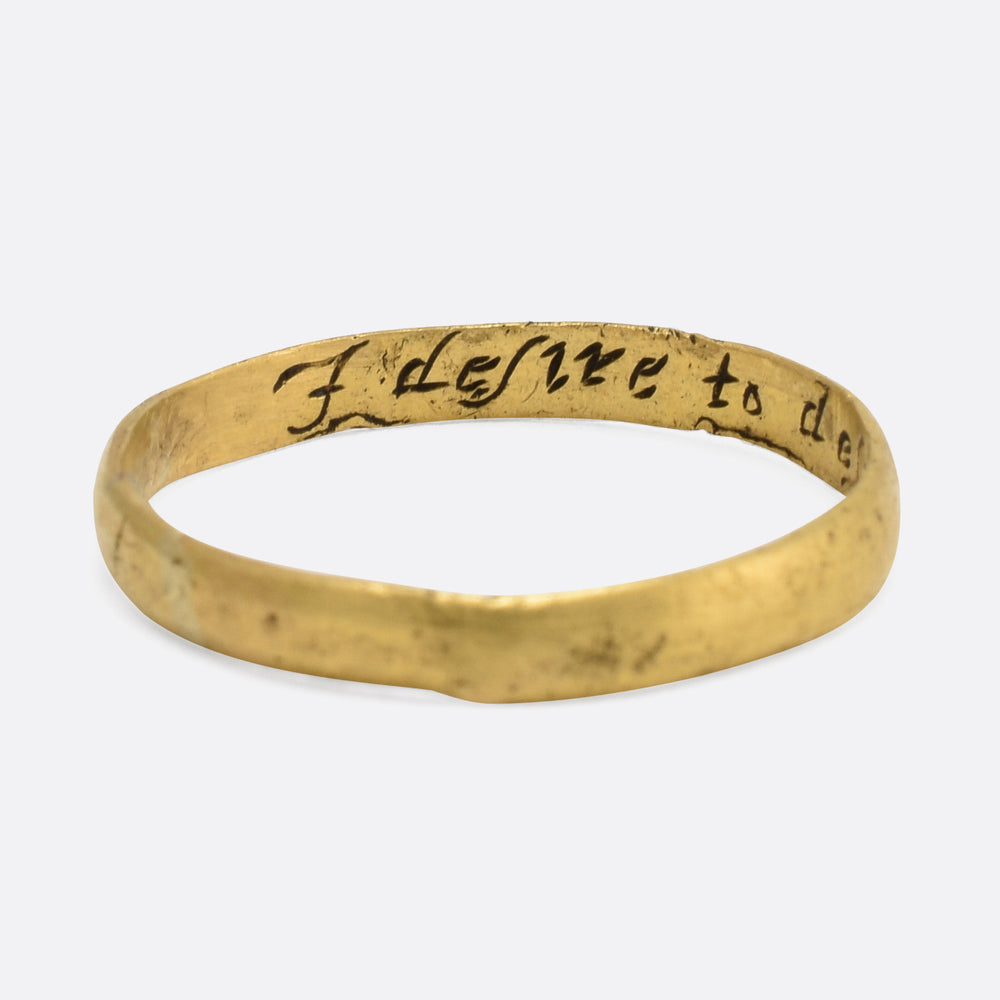 18th Century Posy Ring 