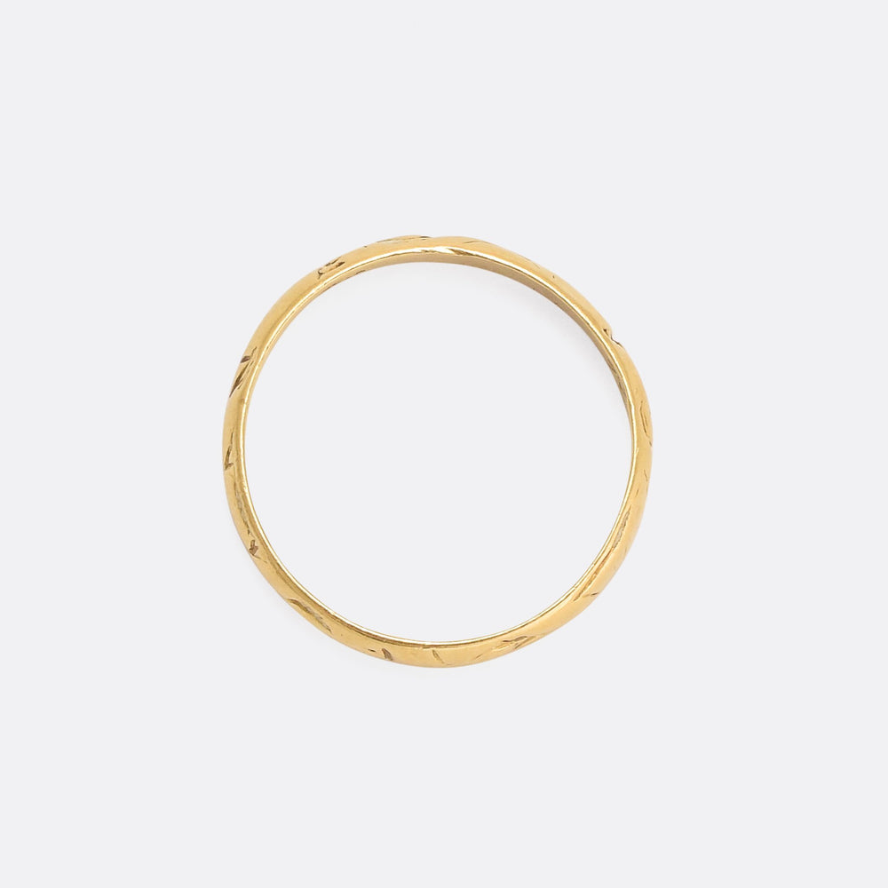 18th Century Posy Ring Not The Value But My Love