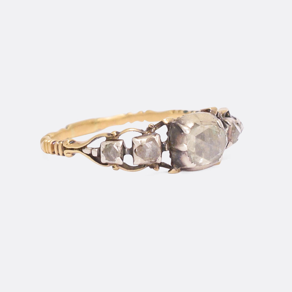 18th Century Rose Diamond 5-Stone Ring