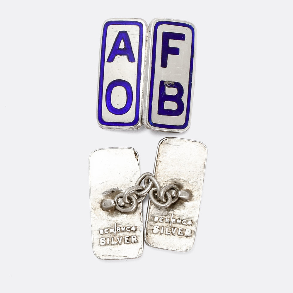 1920s Ancient Order Of Froth Blowers Novelty Cufflinks