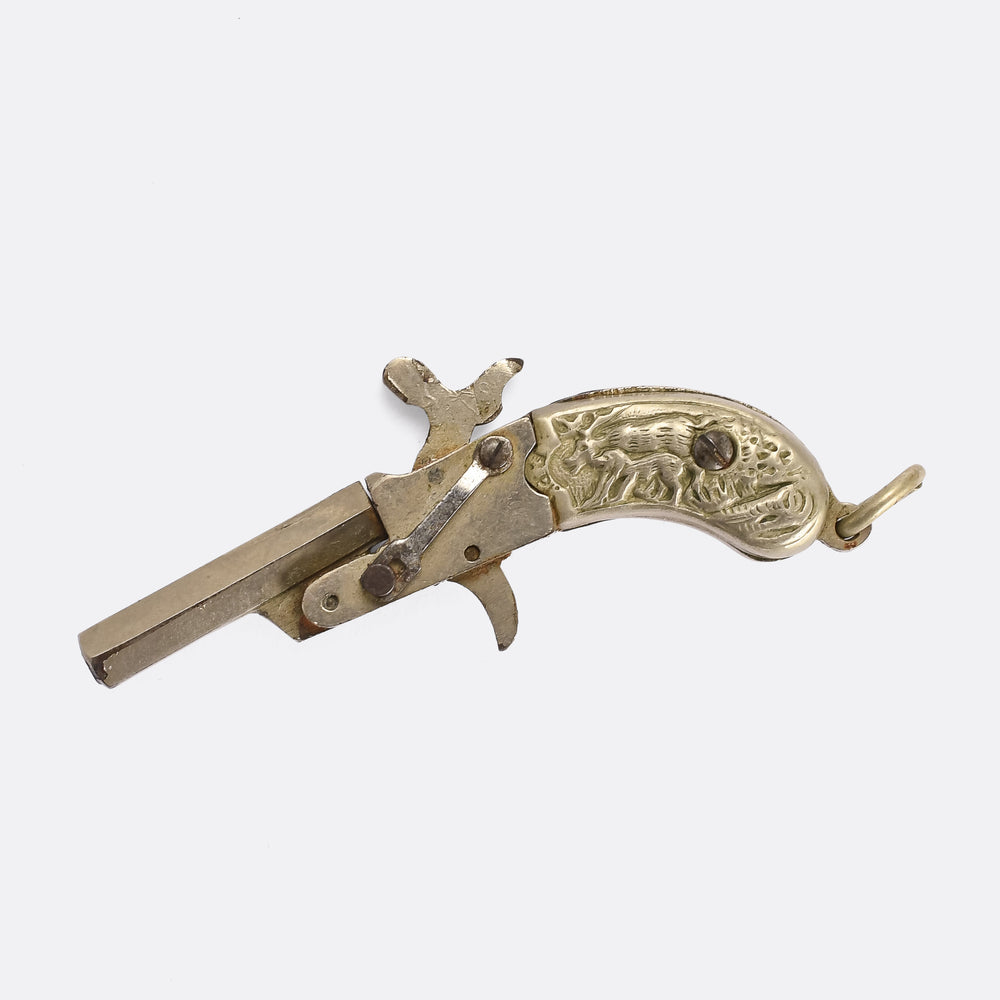 1930s Cap Gun Pistol Pendant