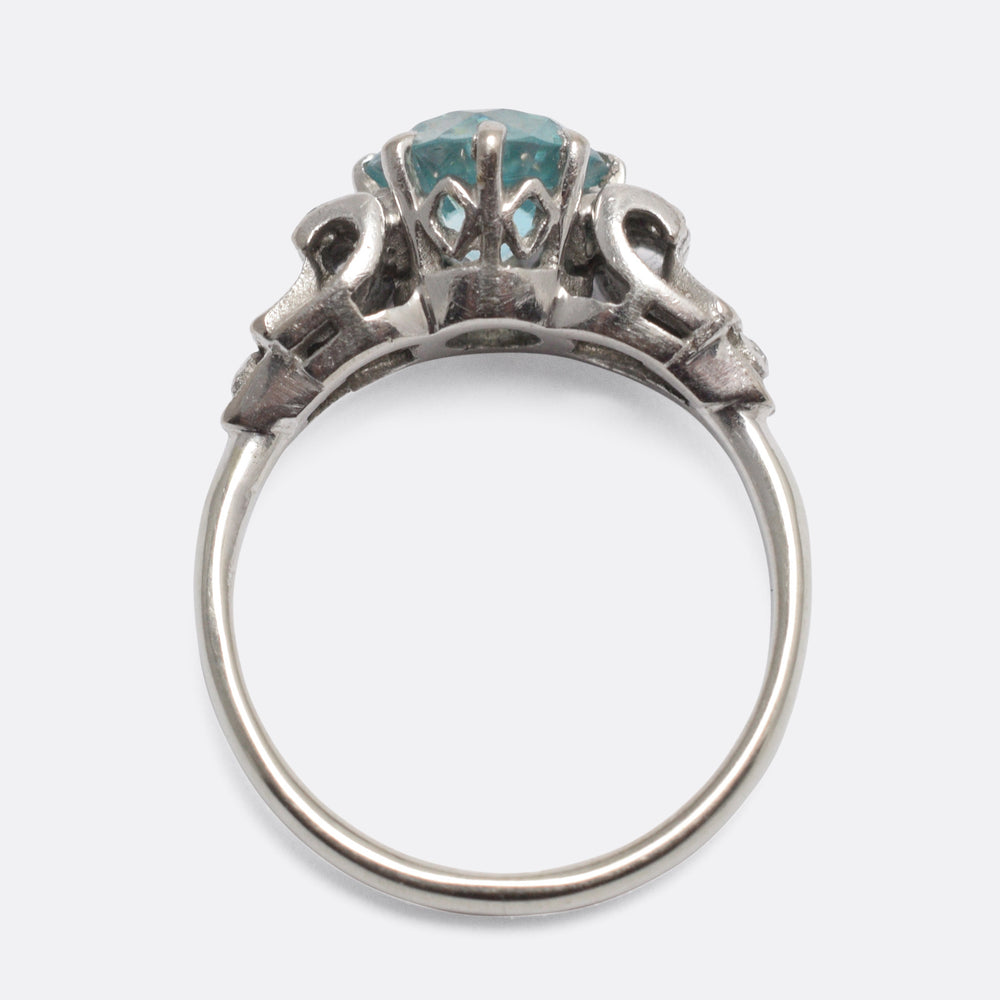 1930s Zircon Solitiare Ring