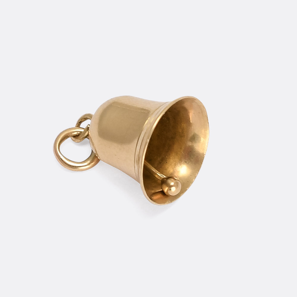 1950s Gold Bell Charm