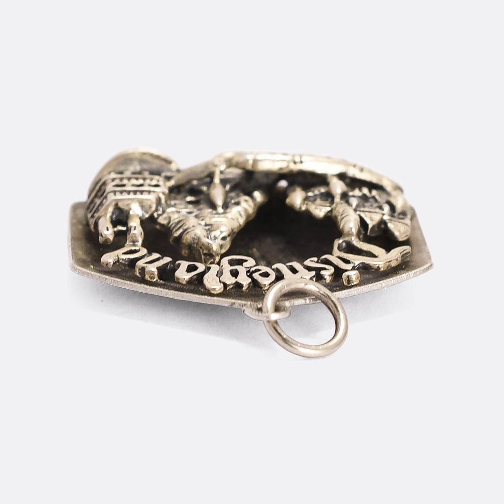 1950s Silver Disneyland Pendant