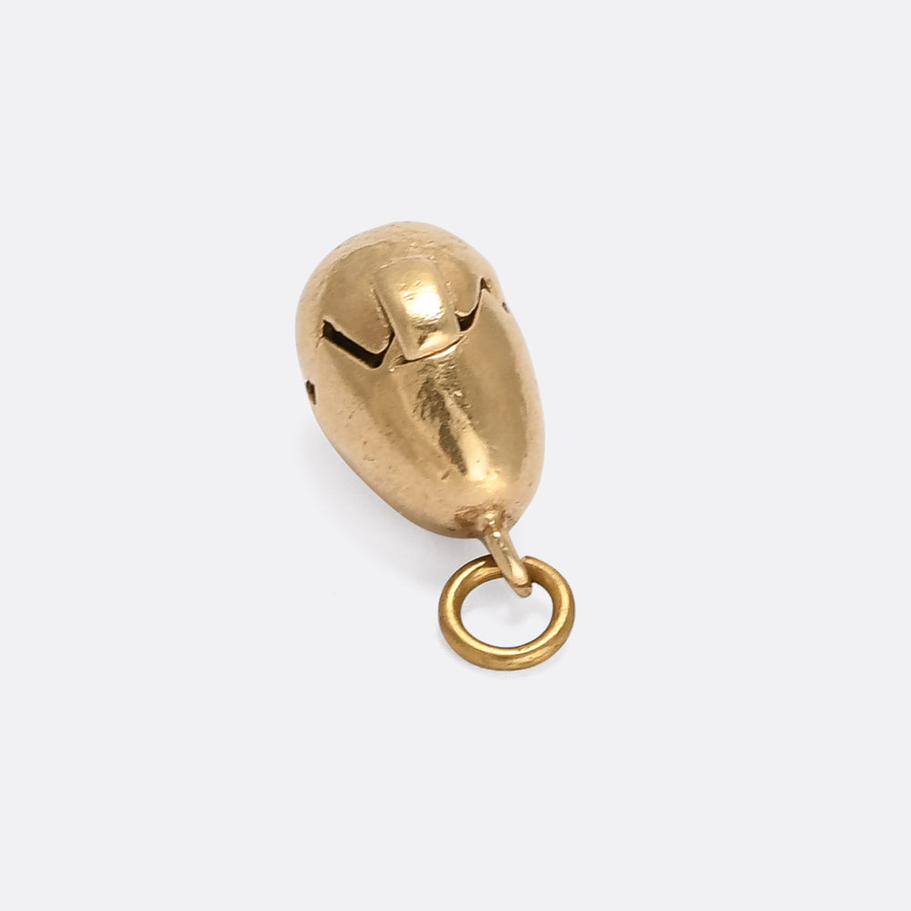 1960s Gold 'Chick In Egg' Charm