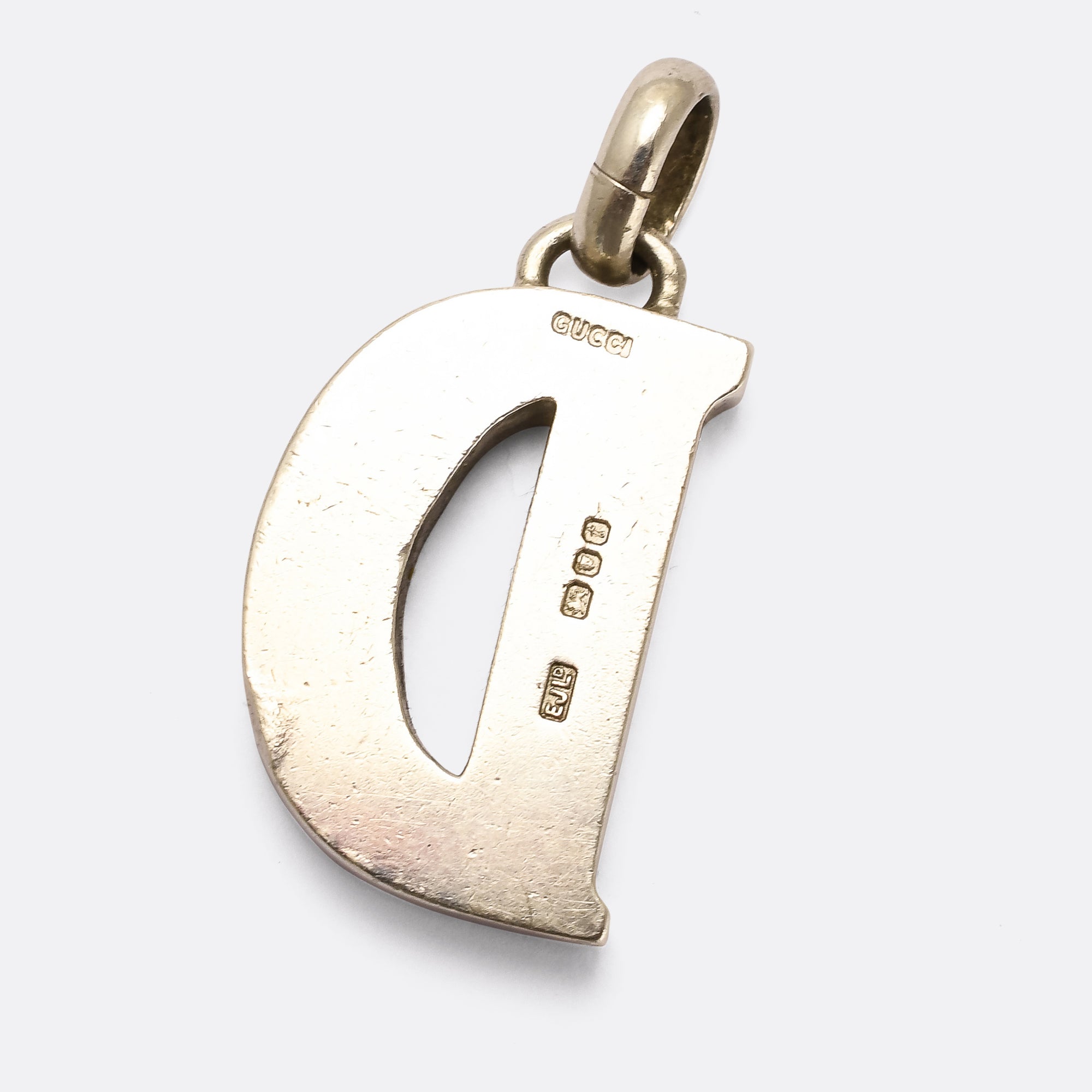 1970s Gucci D Pendant Butter Lane Antiques