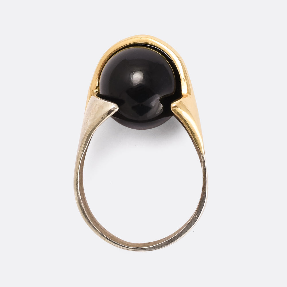 1970s Interchangeable Gemstone Orb Ring