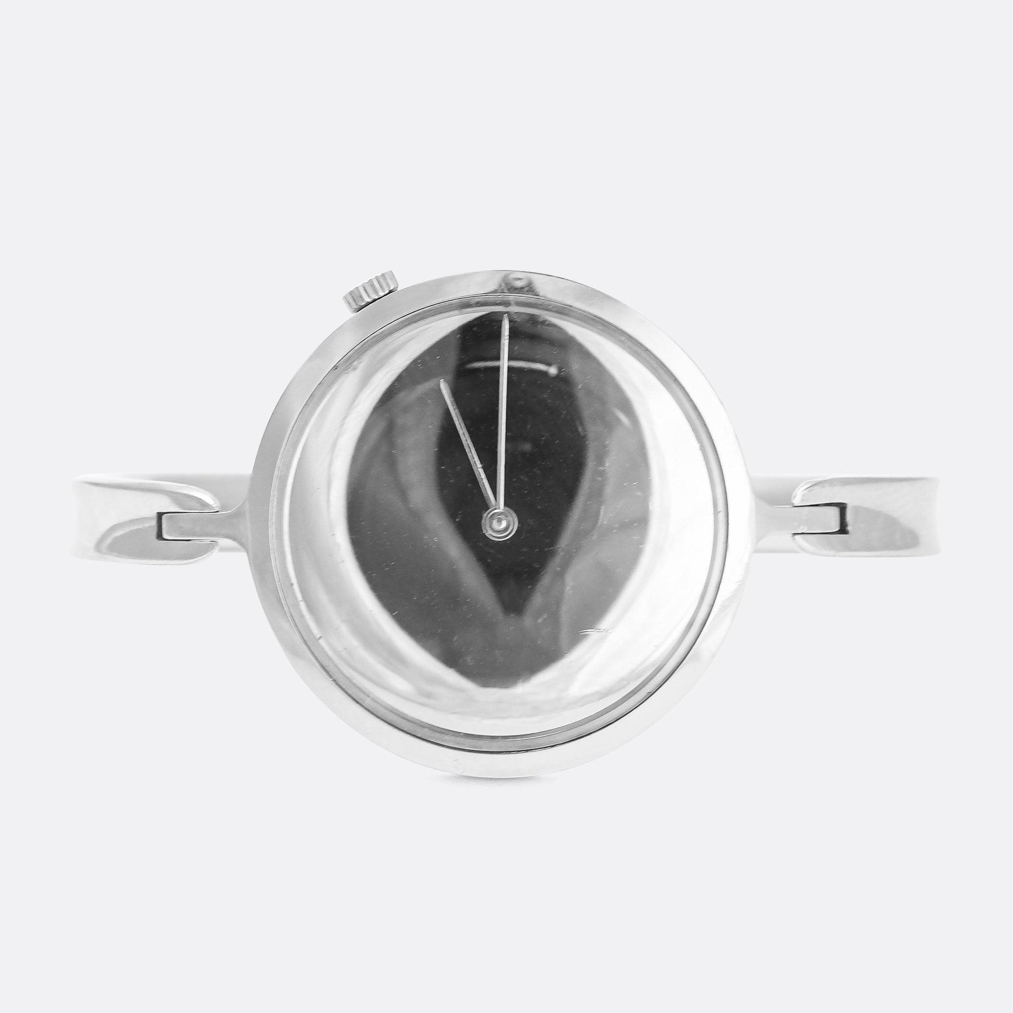 1970s Minimalist Chopard Jensen Stainless Steel Torun Wristwatch
