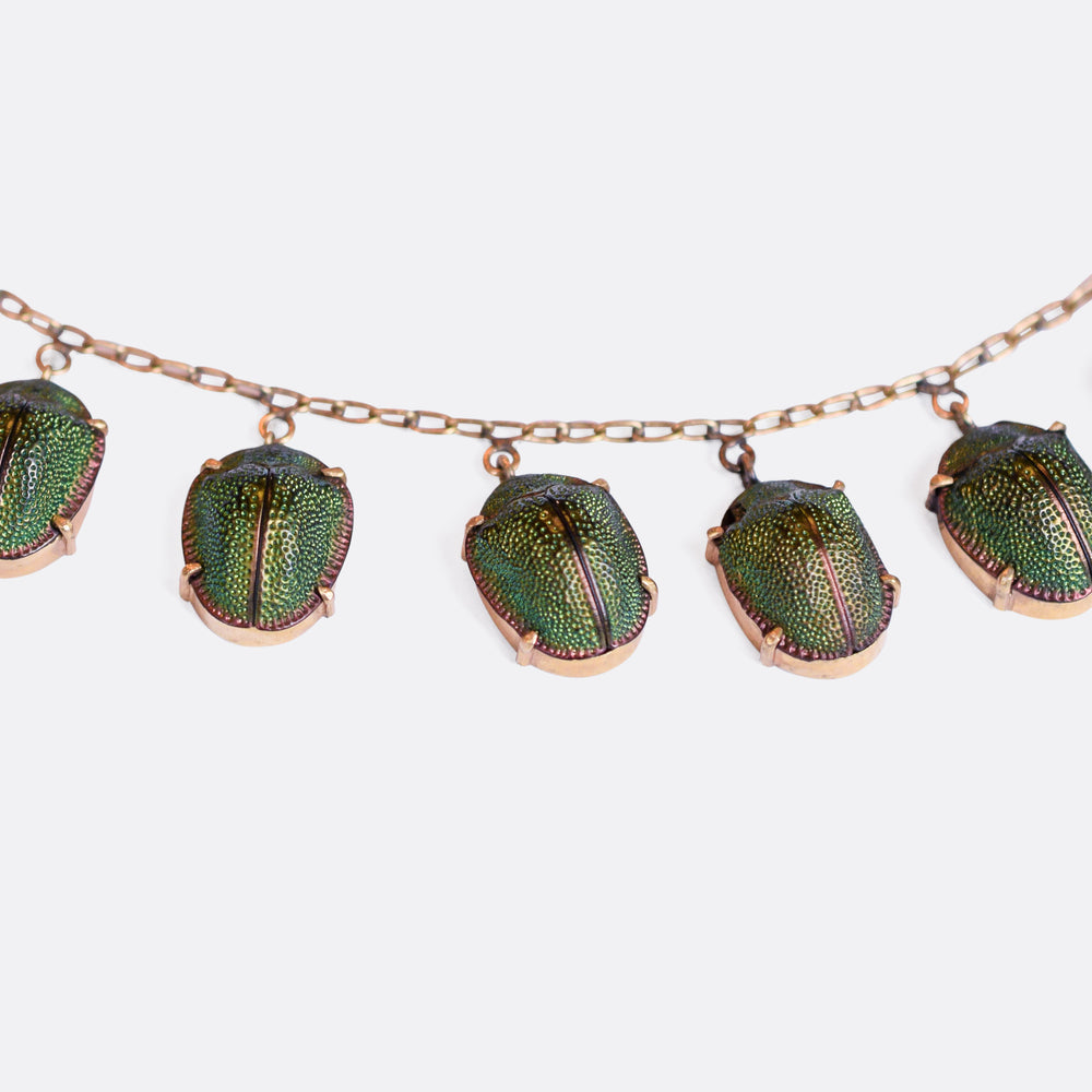19th Century Egyptian Revival Scarab Necklace