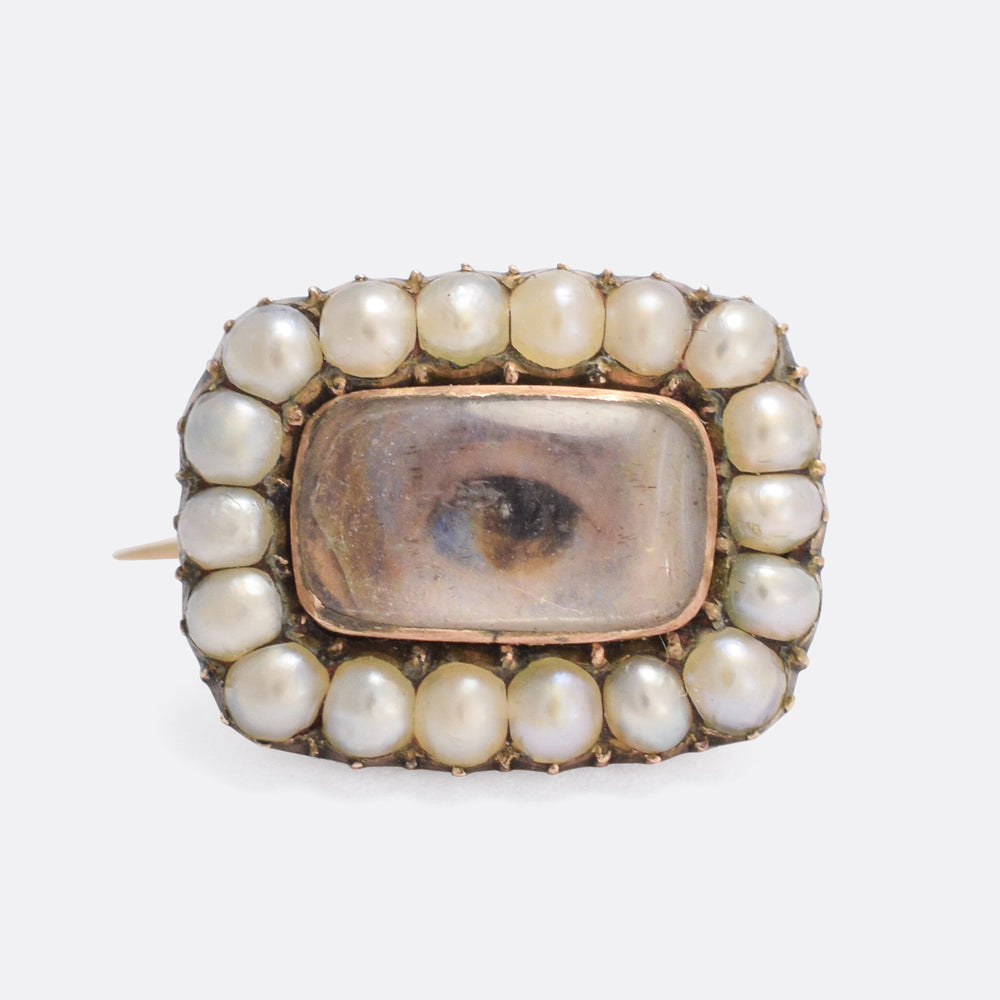 19th Century Lover's Eye Brooch