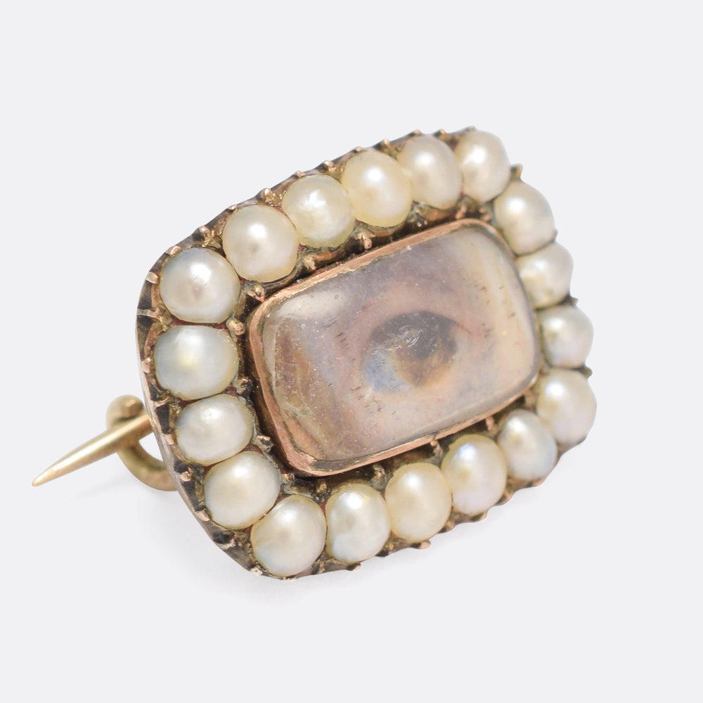 19th Century Lover's Eye Brooch