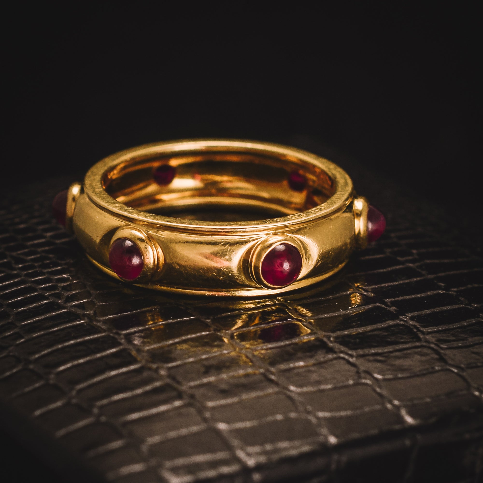 Vintage Tiffany Co Ruby Cabochon Eternity – Butter Lane Antiques