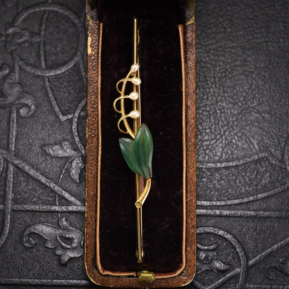 Art Nouveau Pearl & Jade 