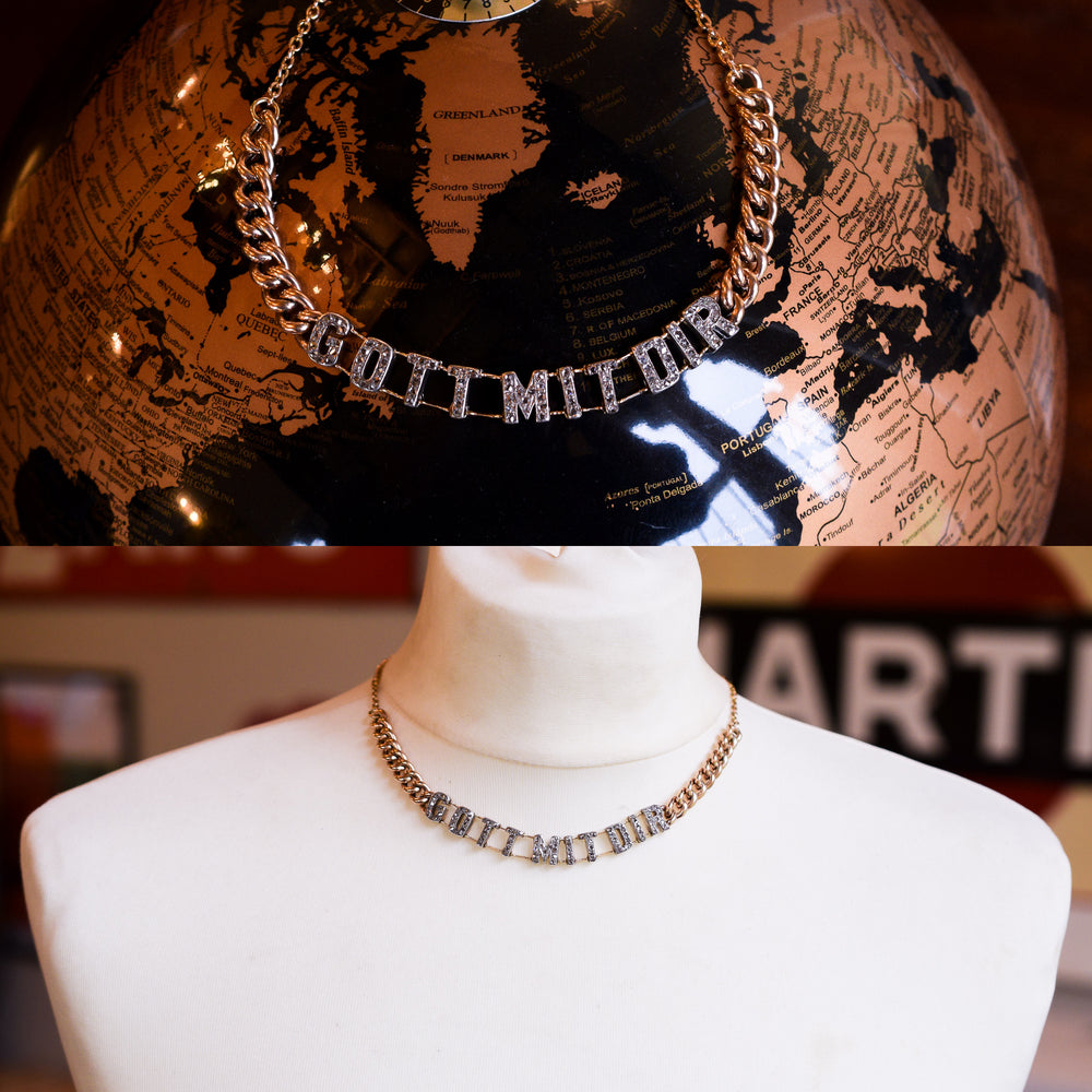 Victorian Diamond GOT MIT DIR Curb-Link Necklace