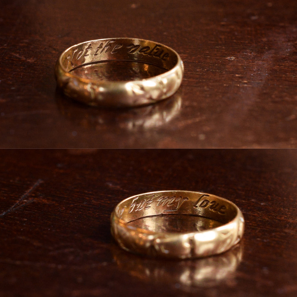 18th Century Posy Ring Not The Value But My Love