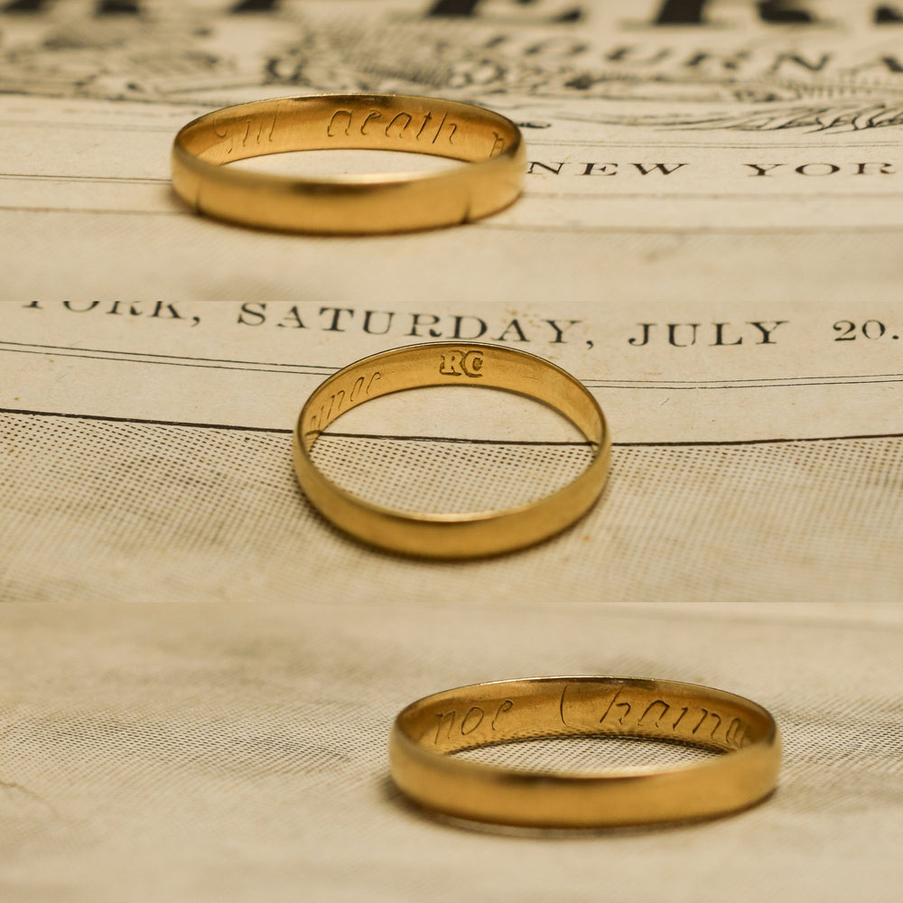 18th Century Posy Ring til death noe change