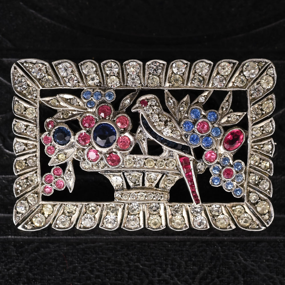 Art Deco Bird Giardinetti Brooch