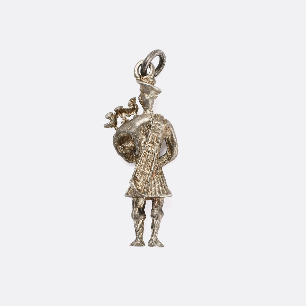 1920s Highland Bagpiper Charm