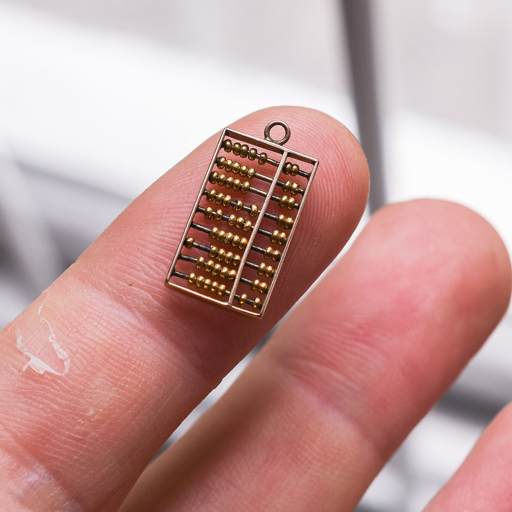 1930s 14k Gold Abacus Charm
