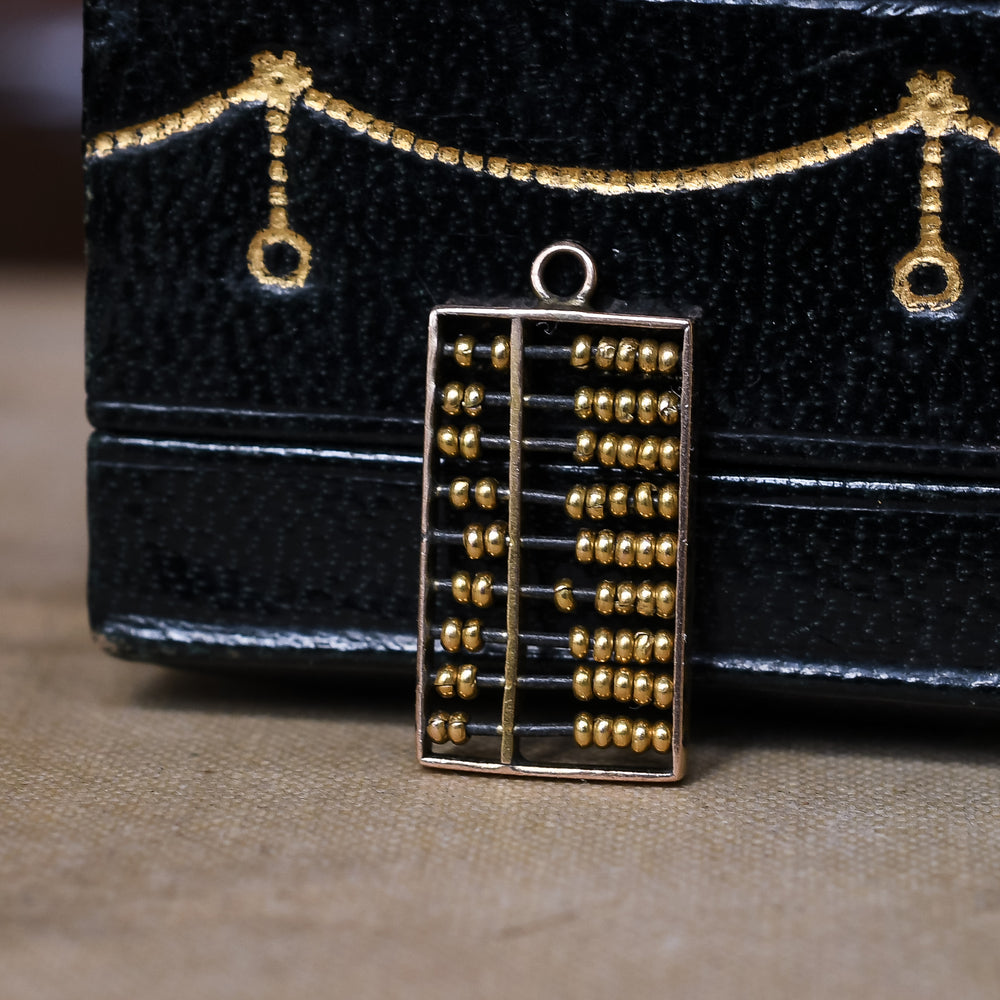 1930s 14k Gold Abacus Charm