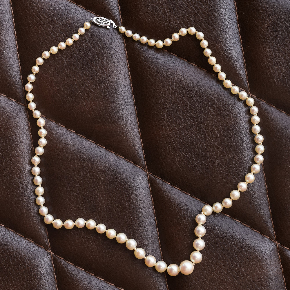 Art Deco Akoya Pearl Necklace