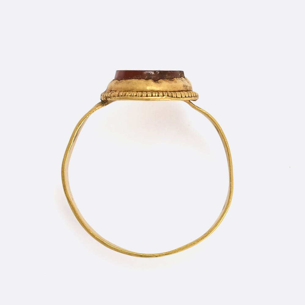Ancient Roman Dionysus Intaglio Ring