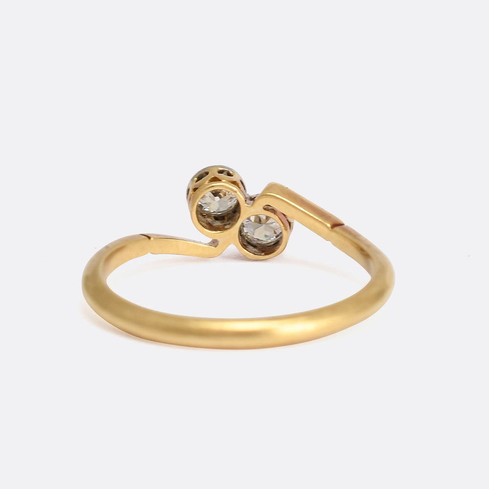 Art Deco .30ct Diamond 'Toi et Moi' Ring