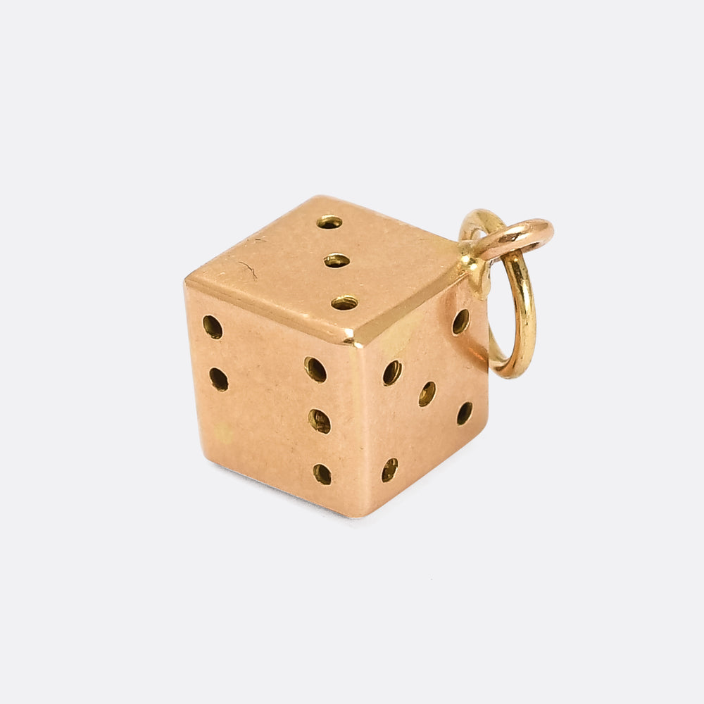 Art Deco Cheating Dice Charm