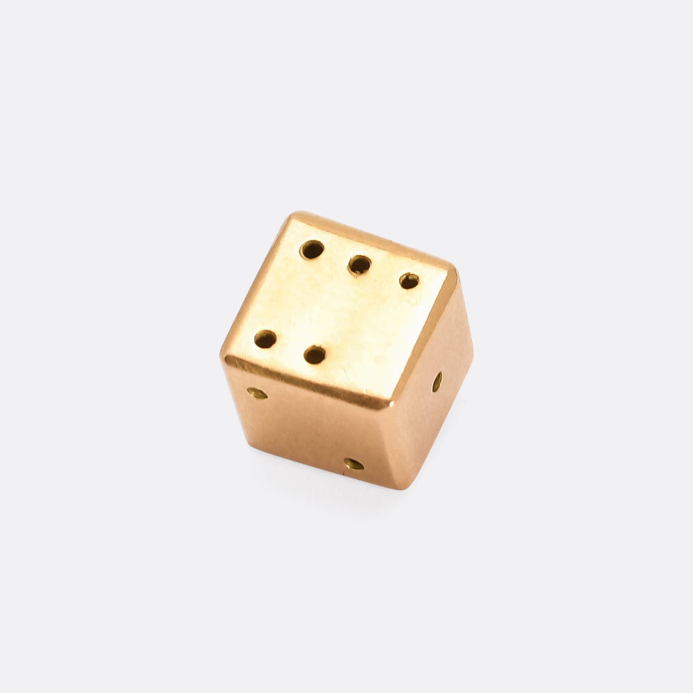 Art Deco Cheating Dice Charm