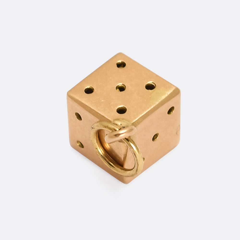Art Deco Cheating Dice Charm