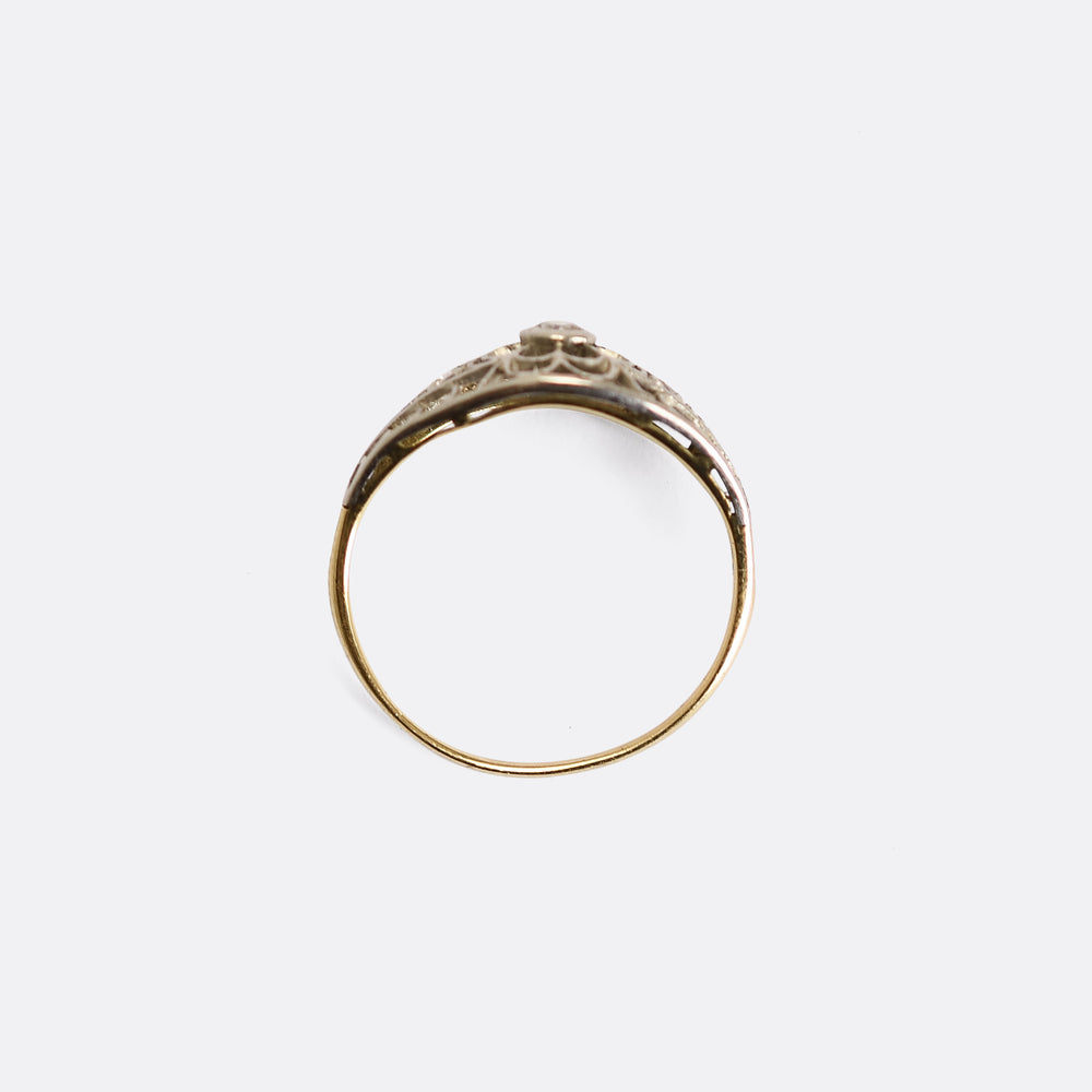Art Deco Diamond Openwork Ring
