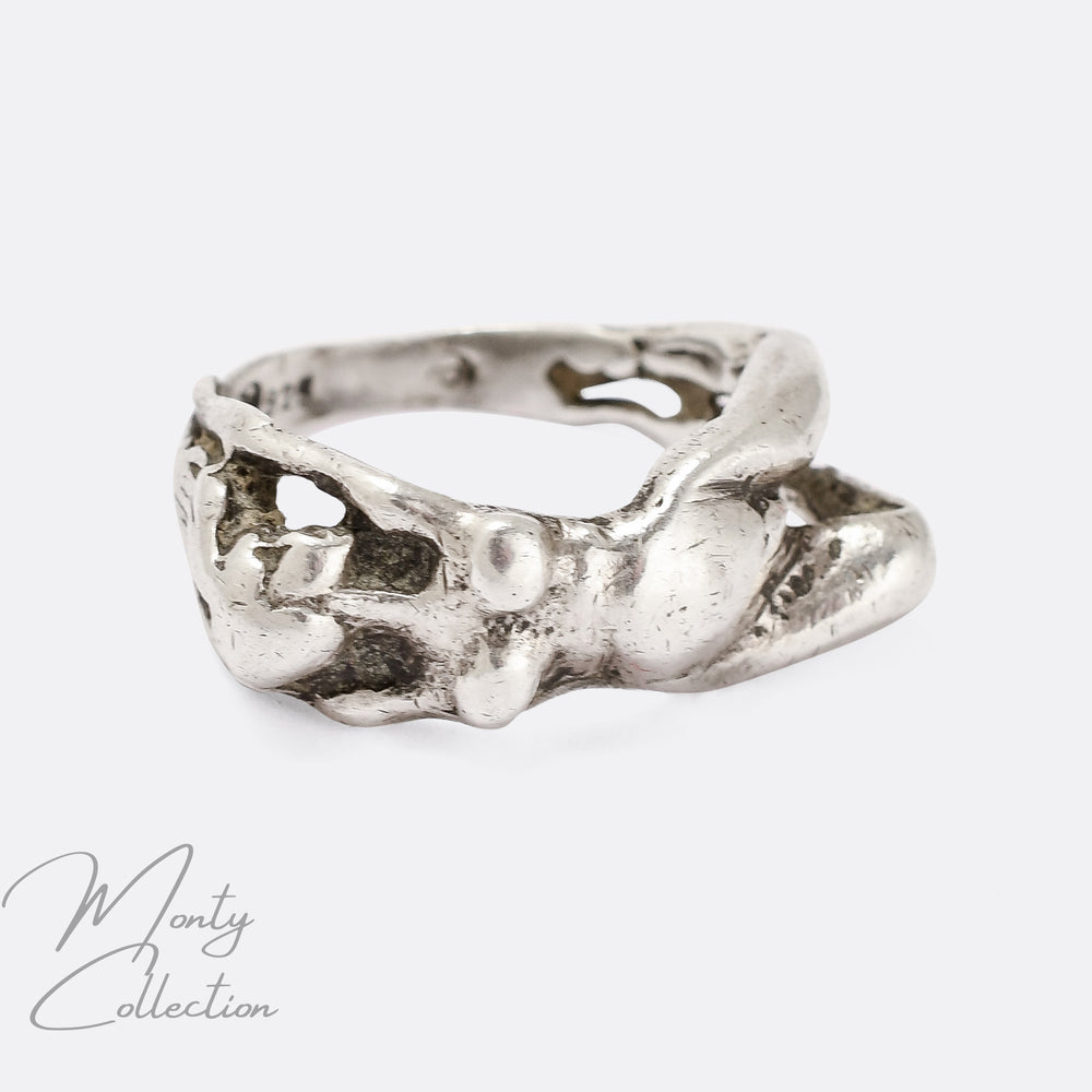 Art Deco Naked Woman Ring