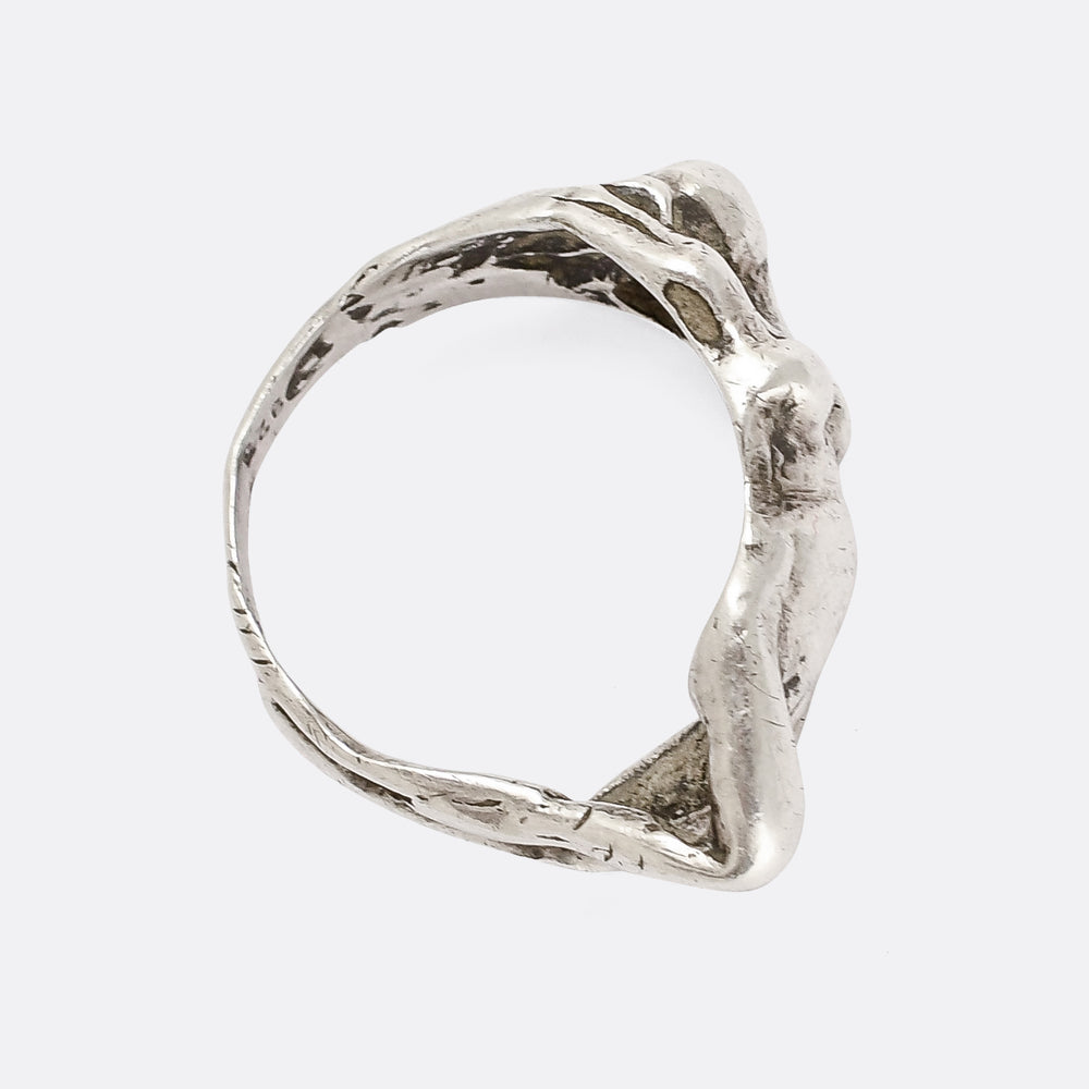 Art Deco Naked Woman Ring