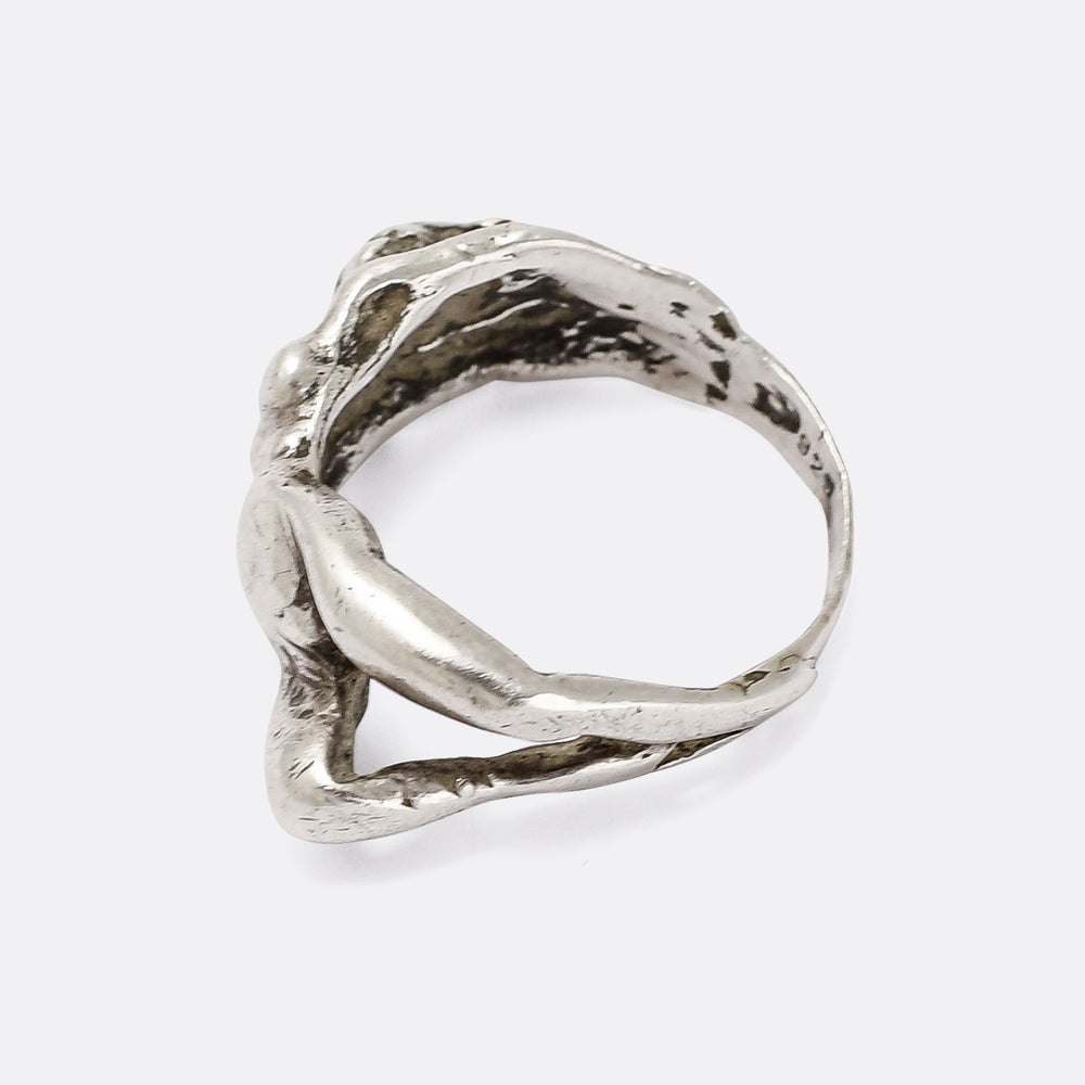 Art Deco Naked Woman Ring