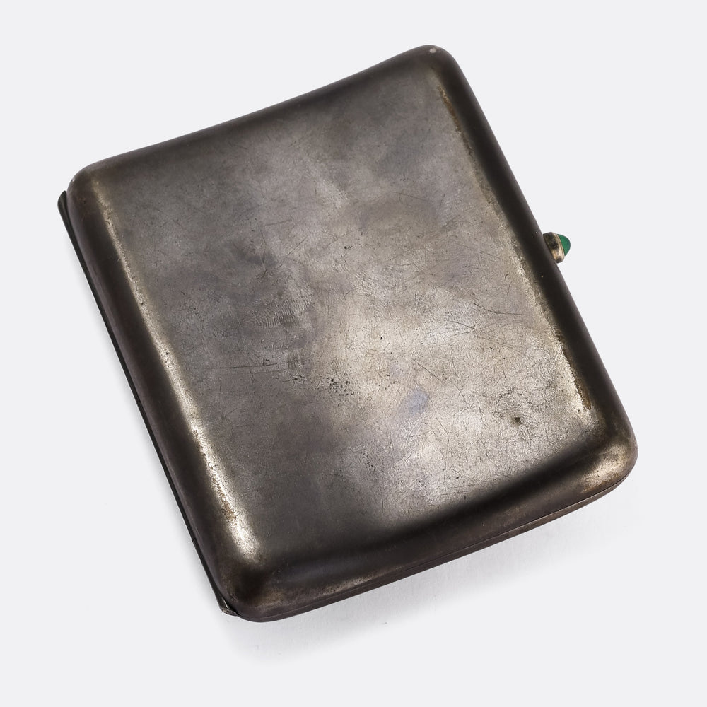 Art Nouveau Gunmetal Cigarette Case