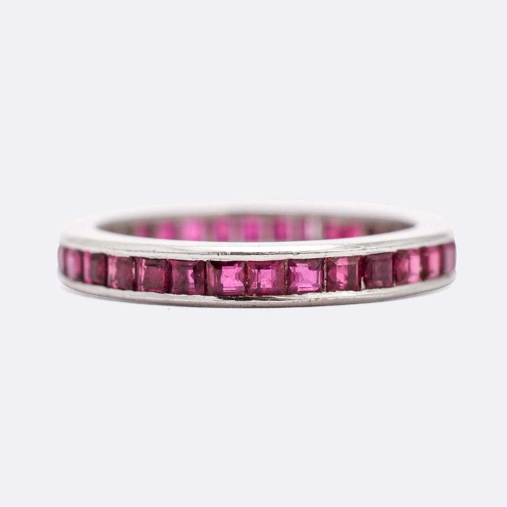 Collection of Three 1950s Gemset Eternity Rings