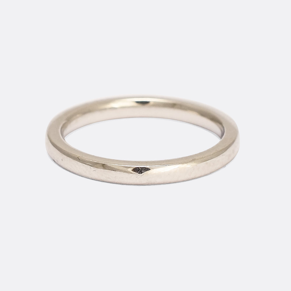 Contemporary Diamond Half Eternity Ring