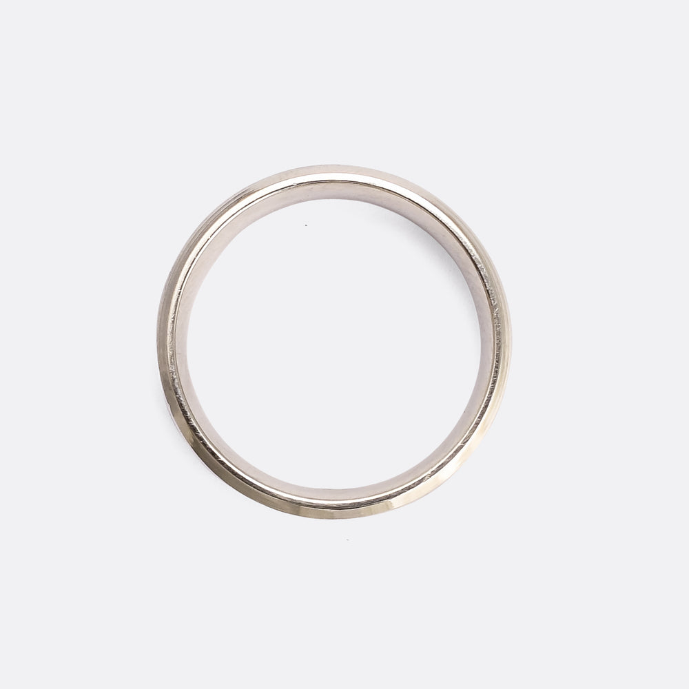 Contemporary Princess Cut Diamond Wedding Ring